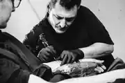 René Ghavami bei der Arbeit im ArtPart Studio